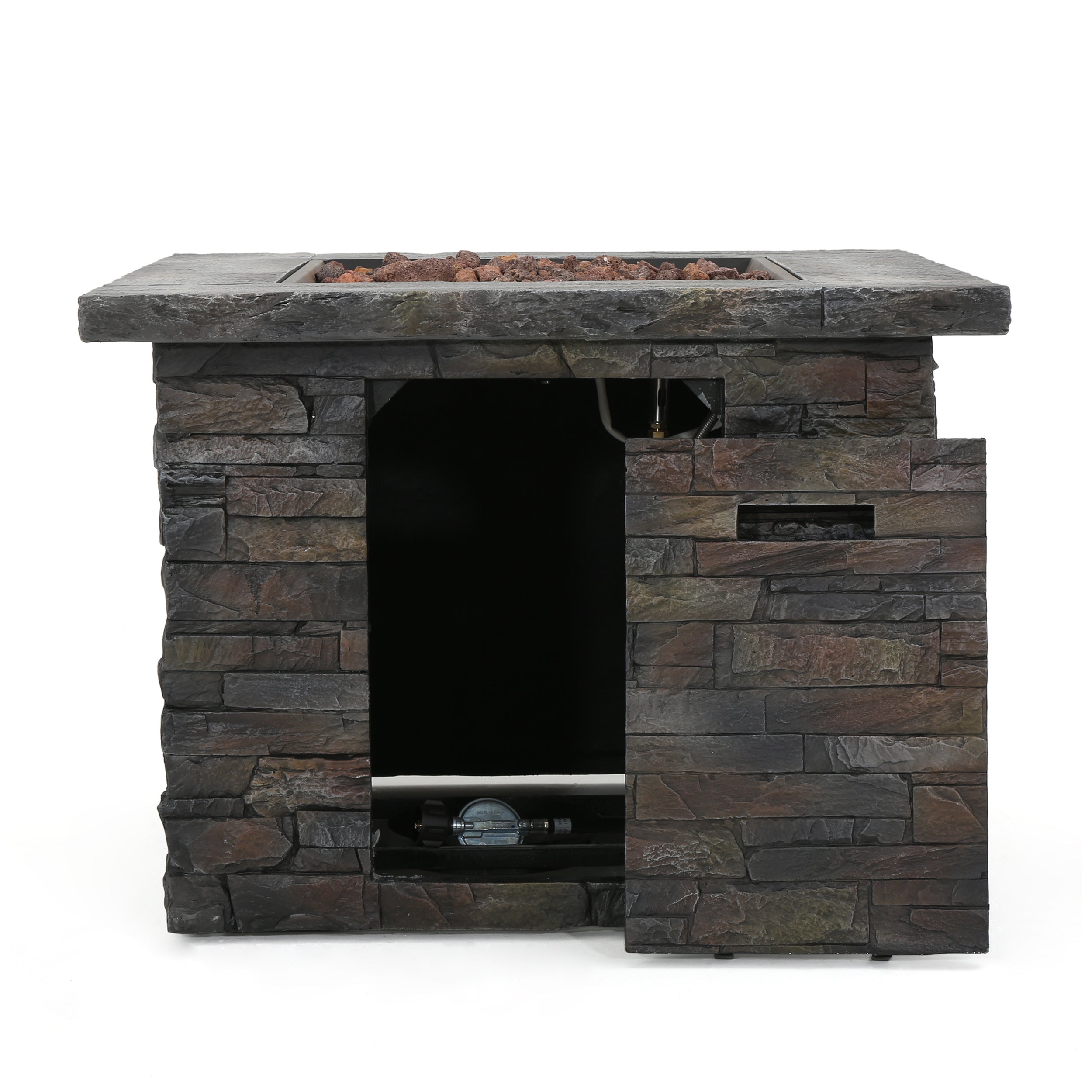 35" SQUARE MGO Outdoor Fire Pit - 40,000 BTU