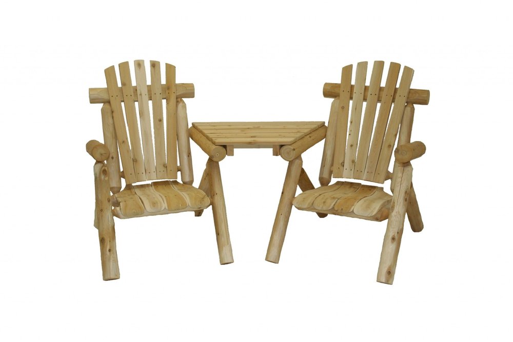 72" x 36" x 39" Natural Wood Visa-Tete - Outdoor Patio Chair