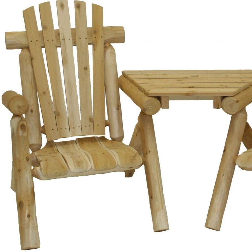 72" x 36" x 39" Natural Wood Visa-Tete - Outdoor Patio Chair