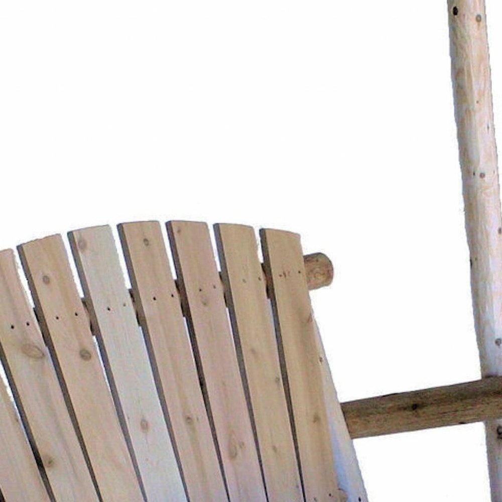 48" x 24" x 48" Natural Wood Porch Swing - Outdoor Patio Chair
