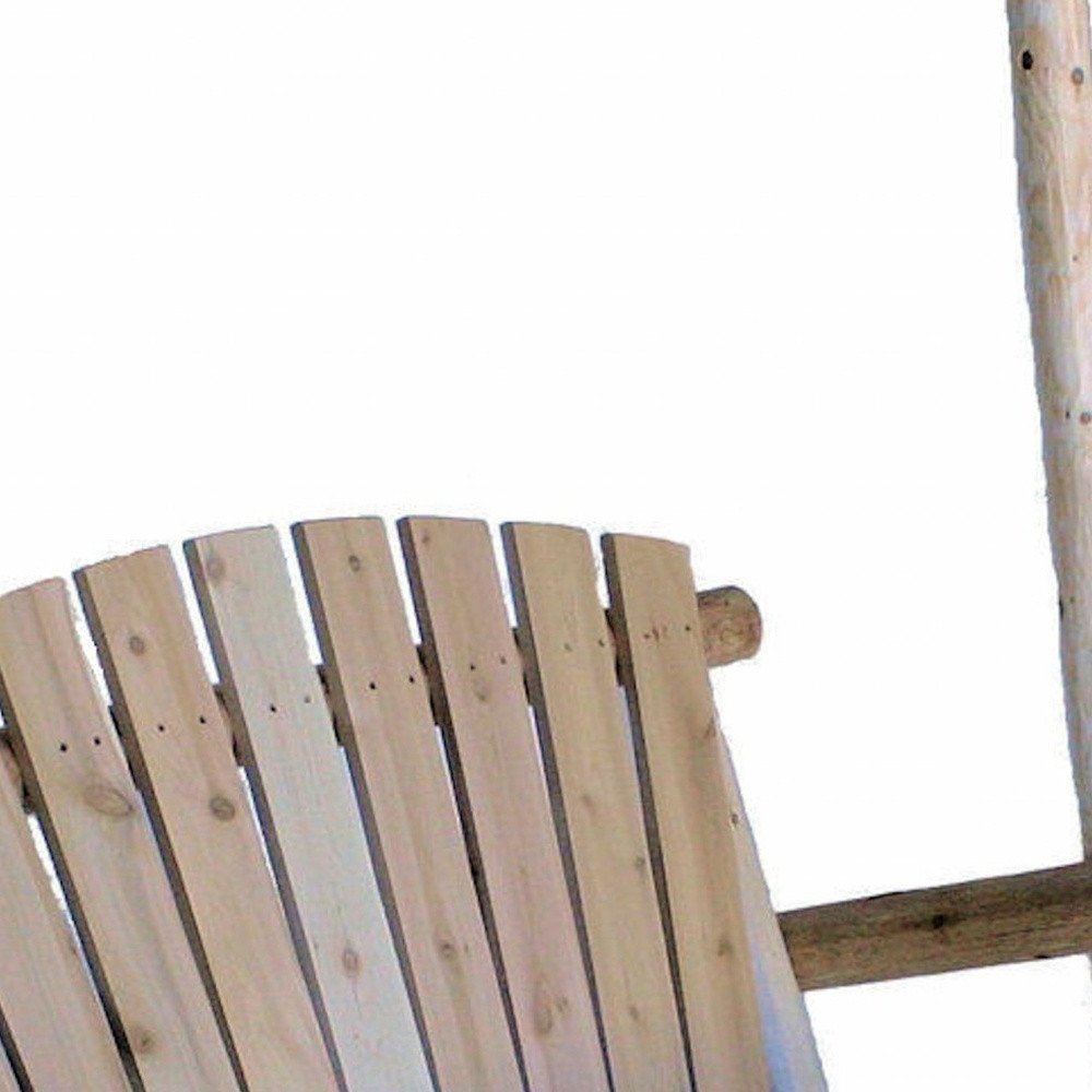48" x 24" x 48" Natural Wood Porch Swing - Outdoor Patio Chair