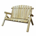 50" x 30" x 39" Natural Wood Outdoor Patio Loveseat
