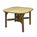 47" Natural Square Solid Wood Outdoor Patio Dining Table