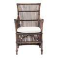 2-Piece Cream Rattan Outdoor Patio Arm Chair Set
