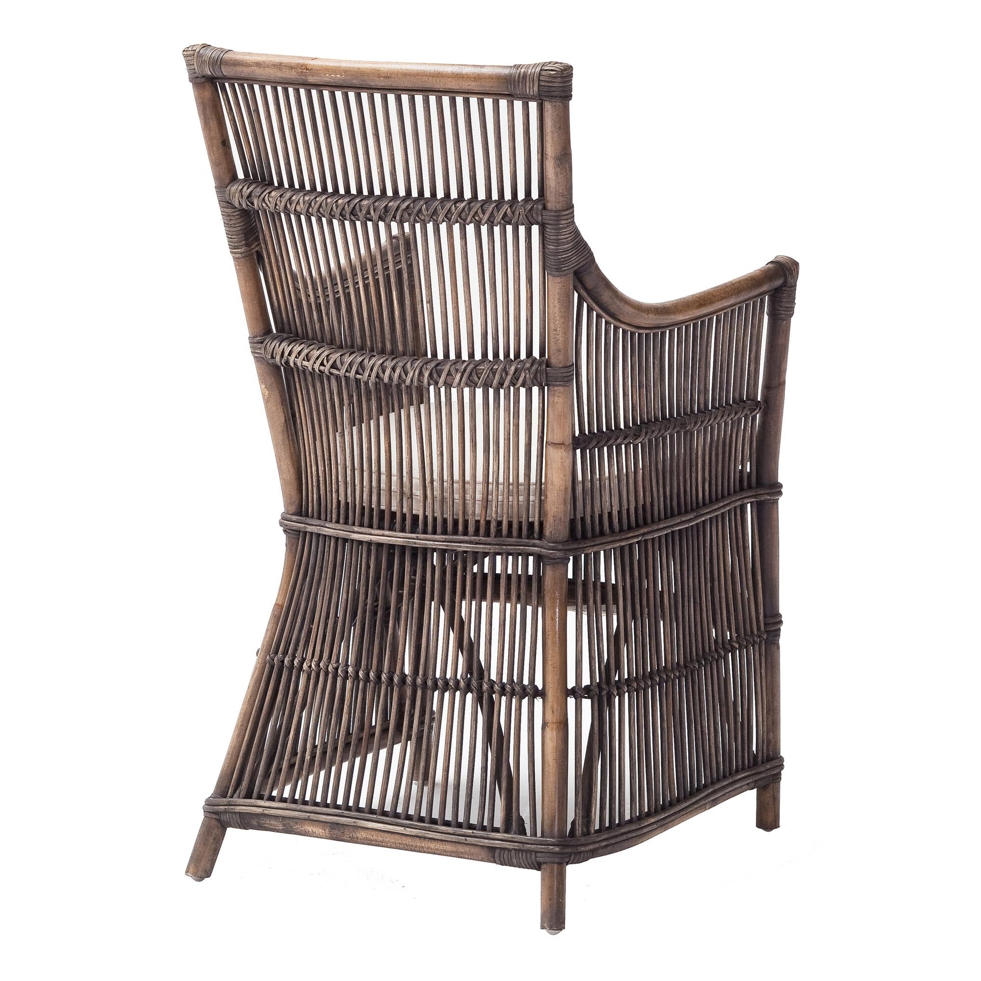 2-Piece Cream Rattan Outdoor Patio Arm Chair Set