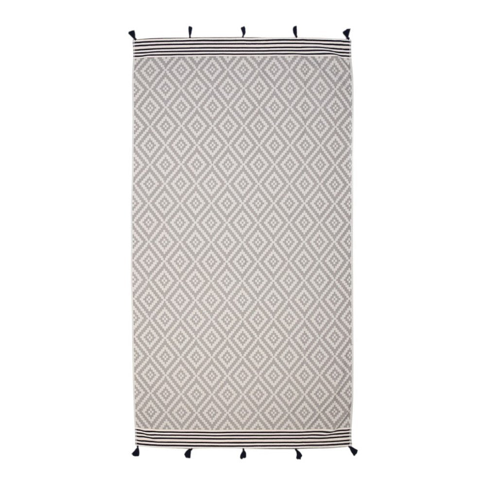 Outdoor Gray Tribal Design Turkish Towel Beach Blanket