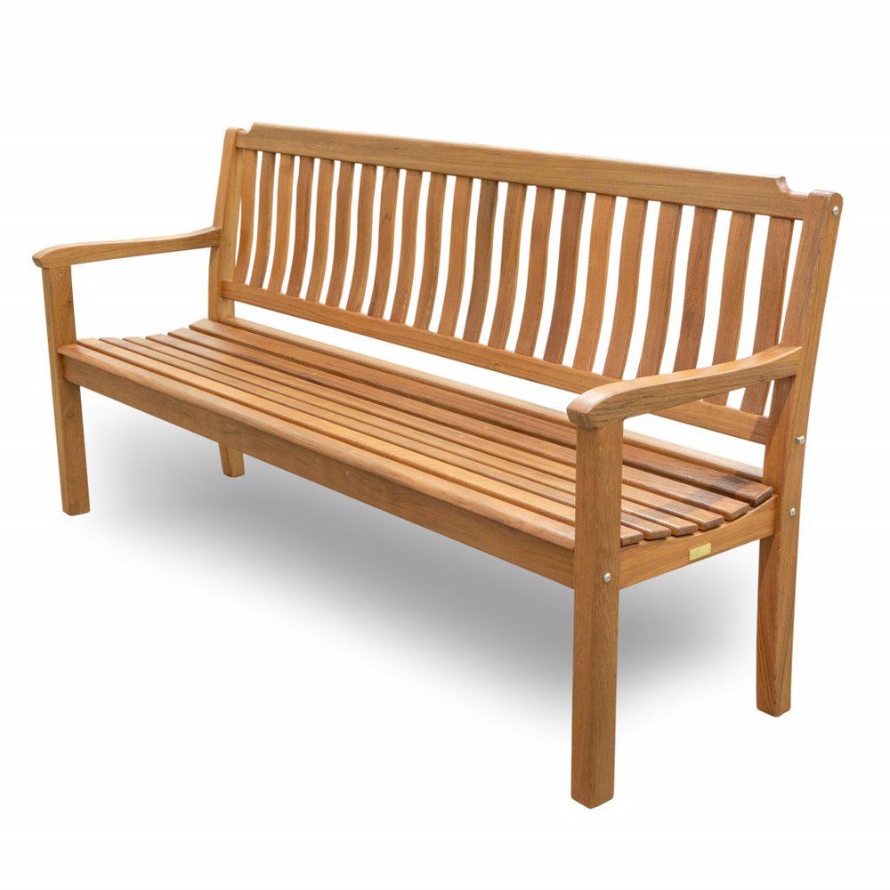 72" Teak Solid Wood Garden Outdoor Garden Bench
