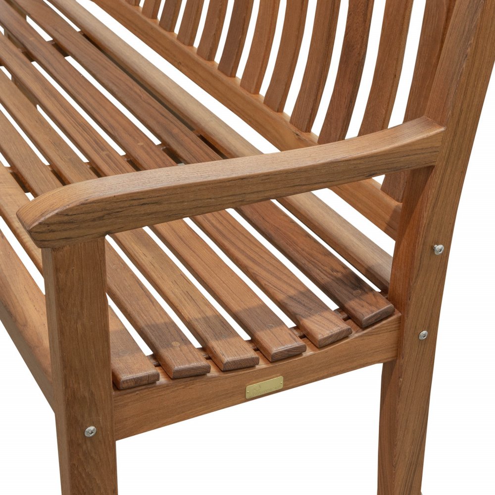 72" Teak Solid Wood Garden Outdoor Garden Bench