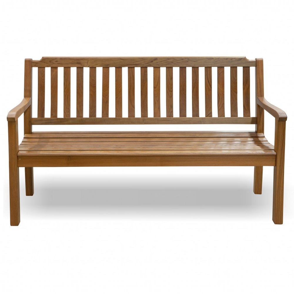 60" Teak Solid Wood Garden Outdoor Garden Bench