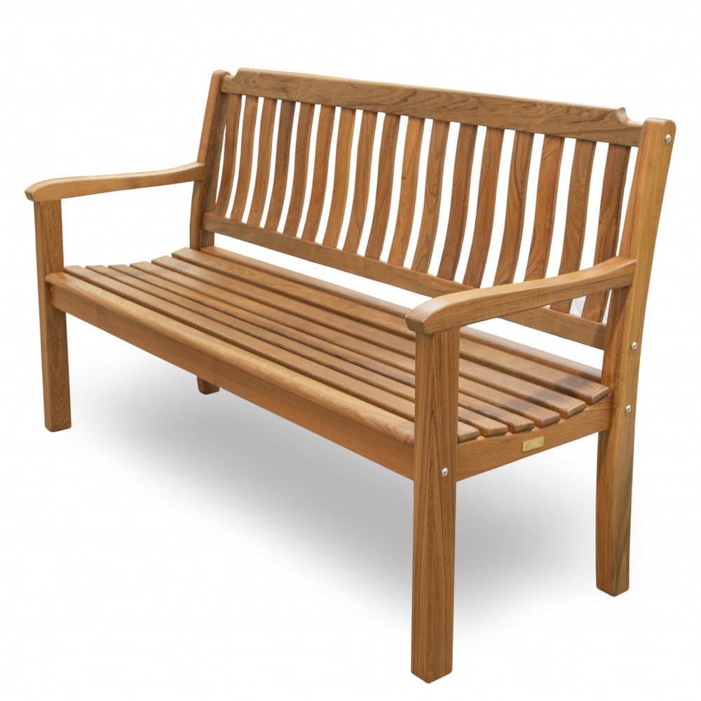 60" Teak Solid Wood Garden Outdoor Garden Bench
