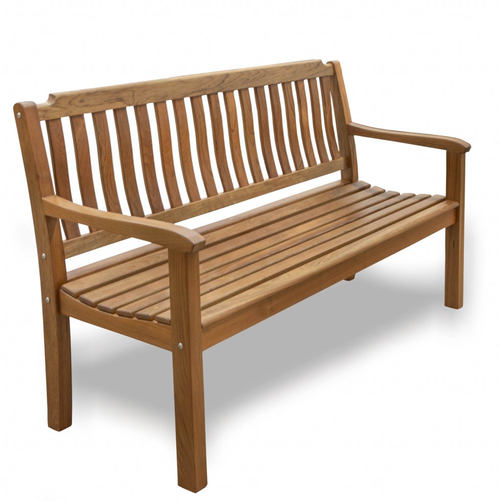 60" Teak Solid Wood Garden Outdoor Garden Bench