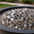 Bronze Reflective Fire Pit Glass - Decorative Round Outdoor Fire Glass