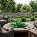 Green Reflective Fire Pit Glass - Decorative Round Outdoor Fire Glass