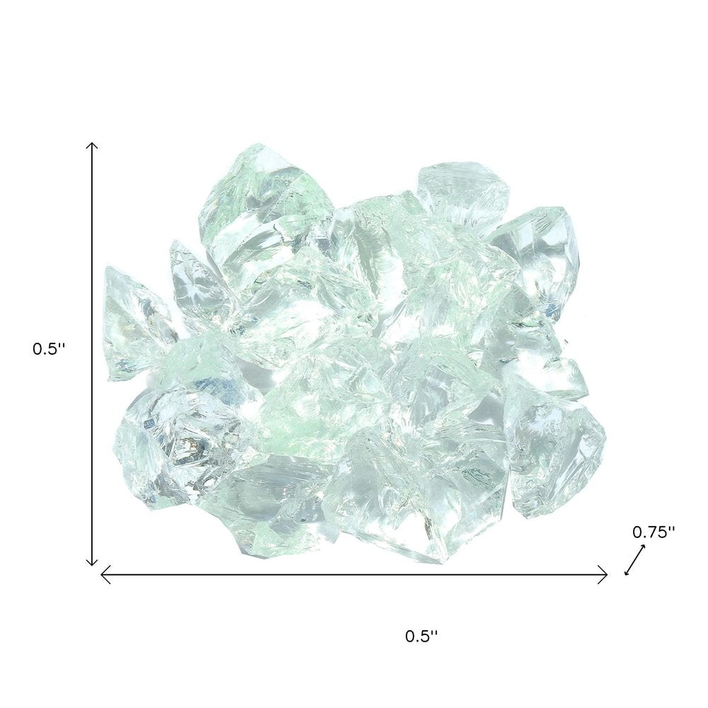 Clear Reflective Fire Pit Glass - Decorative Round Outdoor Fire Glass