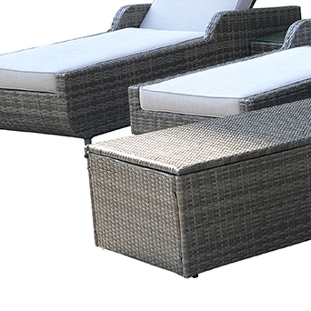 12-Piece Gray Wicker Outdoor Patio Conversation Set with Fire Pit & Table