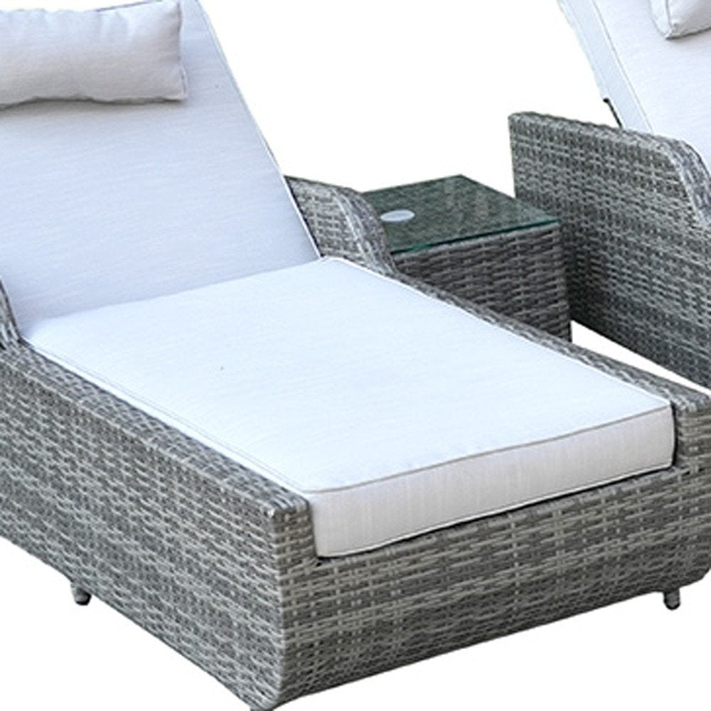 12-Piece Gray Wicker Outdoor Patio Conversation Set with Fire Pit & Table