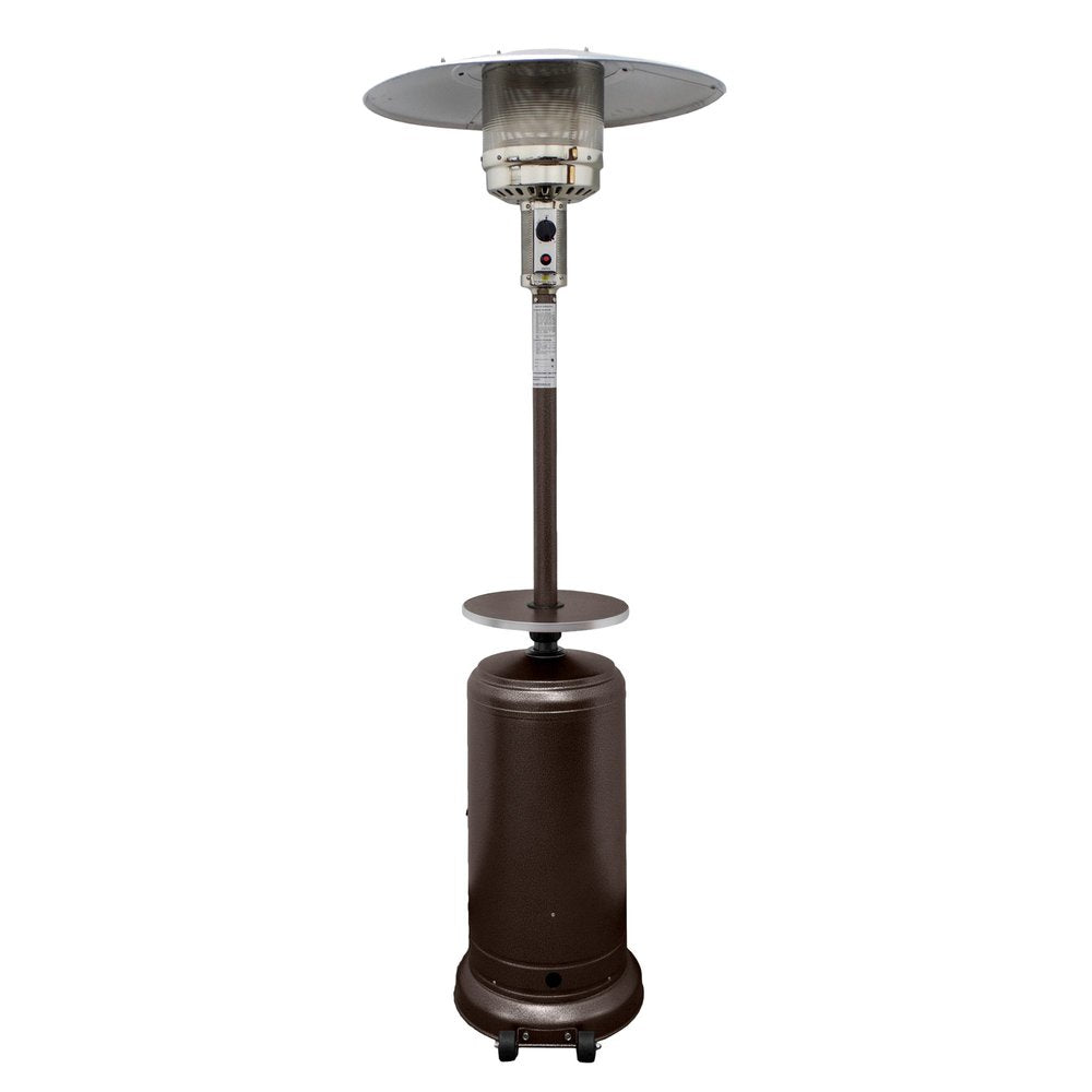 48,000 BTU Bronze Propane Patio Heater - Freestanding Steel Outdoor Heater