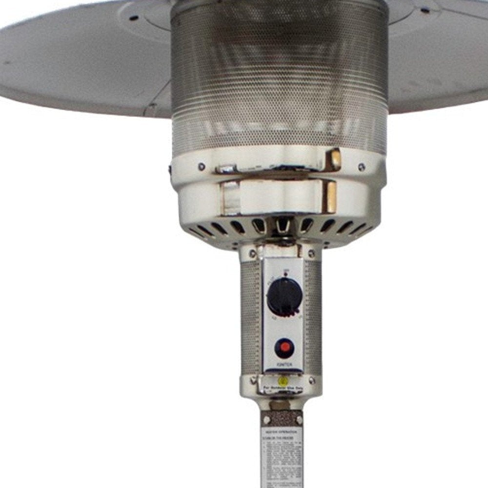 48,000 BTU Bronze Propane Patio Heater - Freestanding Steel Outdoor Heater