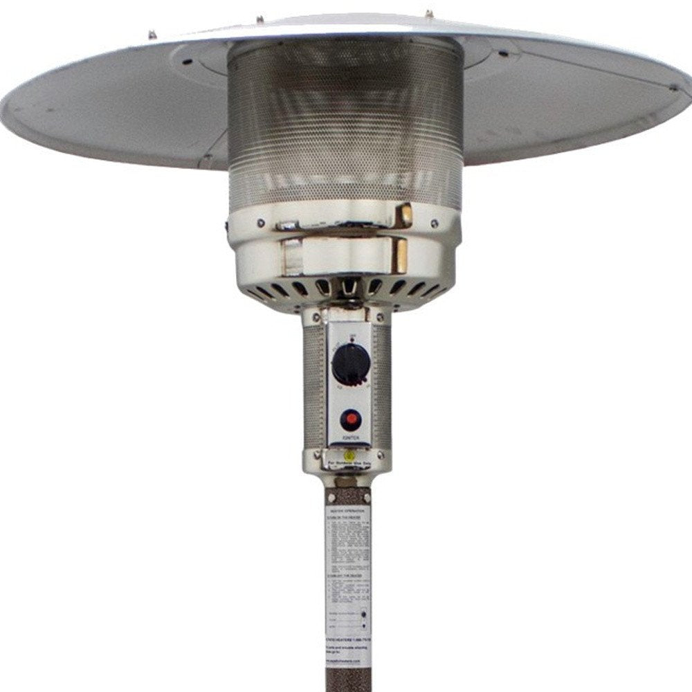 48,000 BTU Bronze Propane Patio Heater - Freestanding Steel Outdoor Heater
