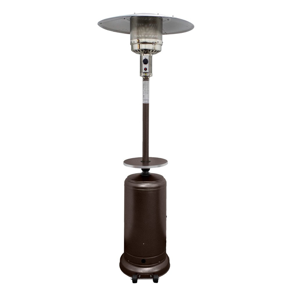 48,000 BTU Bronze Propane Patio Heater - Freestanding Steel Outdoor Heater