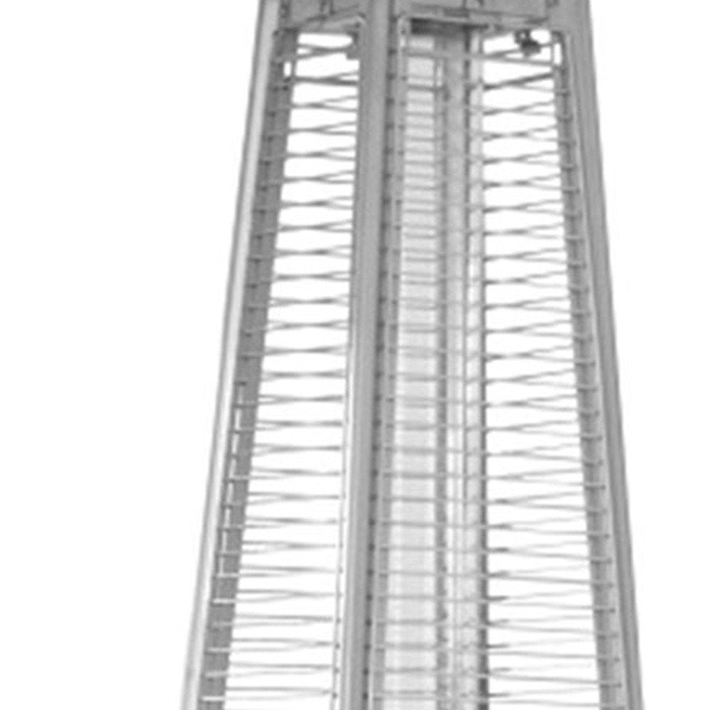 41,000 BTU Black Propane Patio Heater - Freestanding Pyramid Steel Outdoor Heater