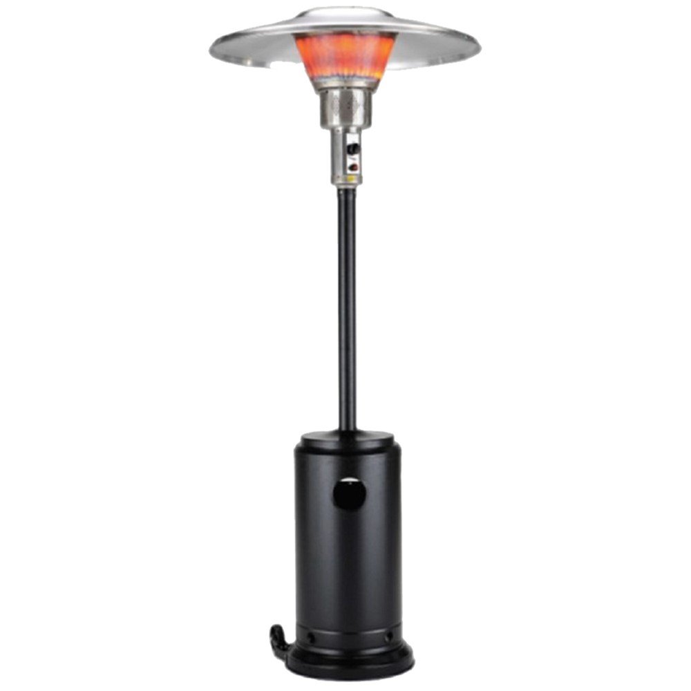 40,000 BTU Black Propane Patio Heater - Freestanding Steel Outdoor Heater