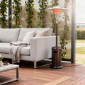 40,000 BTU Bronze Propane Patio Heater - Freestanding Steel Outdoor Heater