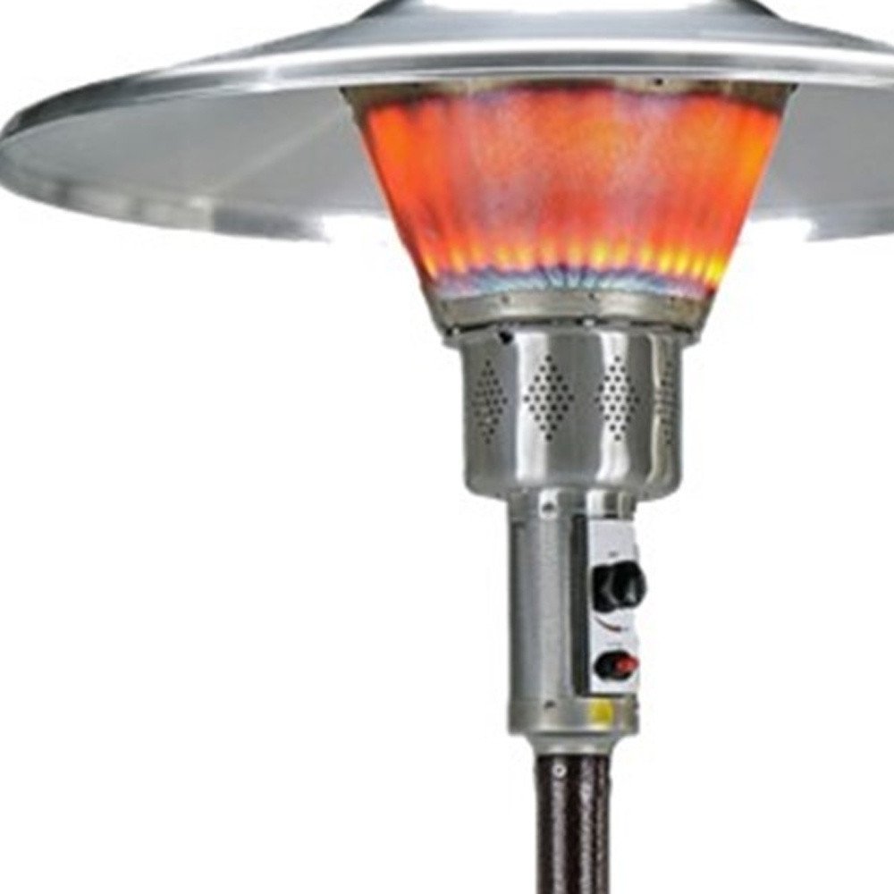 40,000 BTU Bronze Propane Patio Heater - Freestanding Steel Outdoor Heater