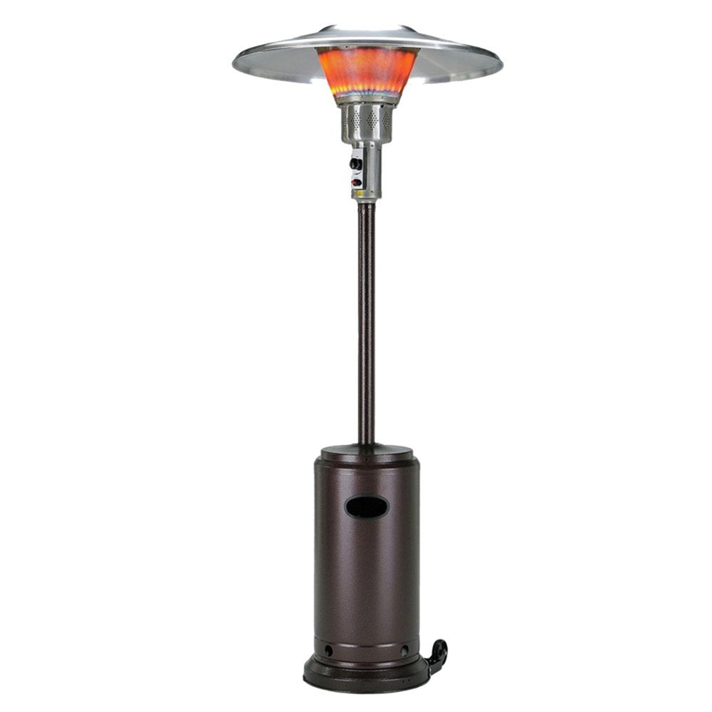 40,000 BTU Bronze Propane Patio Heater - Freestanding Steel Outdoor Heater