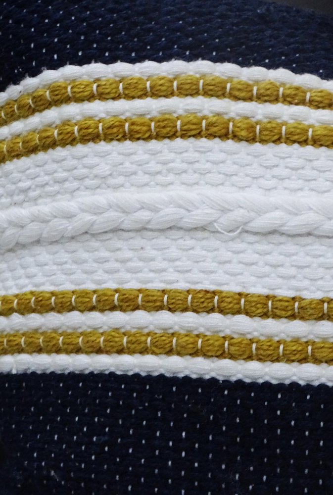 18" x 18" Black & Yellow Zippered Striped Indoor/Outdoor Patio Throw Pillow
