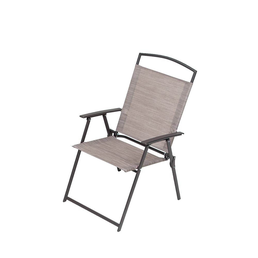Outdoor Patio 6-Piece Clear and Gray Square Glass Dining Set with 4 Chairs