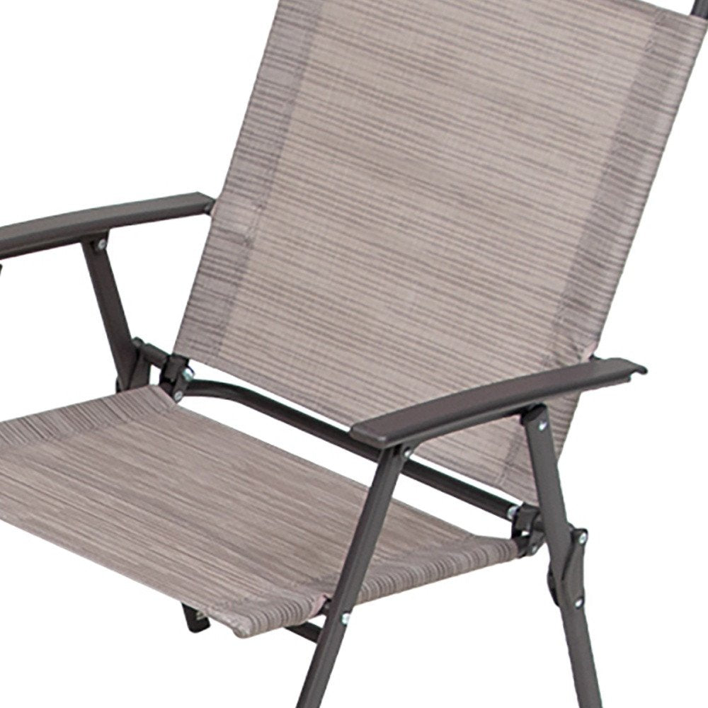 Outdoor Patio 6-Piece Clear and Gray Square Glass Dining Set with 4 Chairs