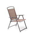 Outdoor Patio 6-Piece Clear and Brown Square Glass Dining Set with 4 Chairs