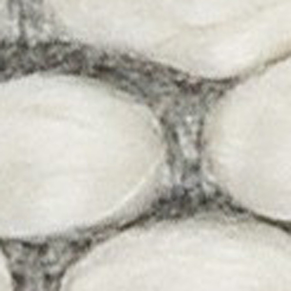 20" Gray and White Geometric Indoor/Outdoor Patio Throw Pillow with Texture