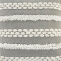 20" Gray and White Geometric Indoor/Outdoor Patio Throw Pillow with Texture