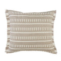 24" x 24" Tan Zippered Coastal Indoor/Outdoor Patio Throw Pillow