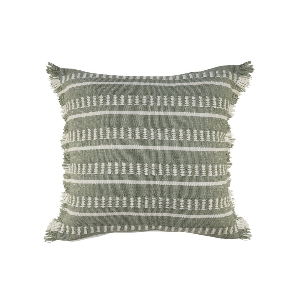 24" x 24" Tan Zippered Coastal Indoor/Outdoor Patio Throw Pillow