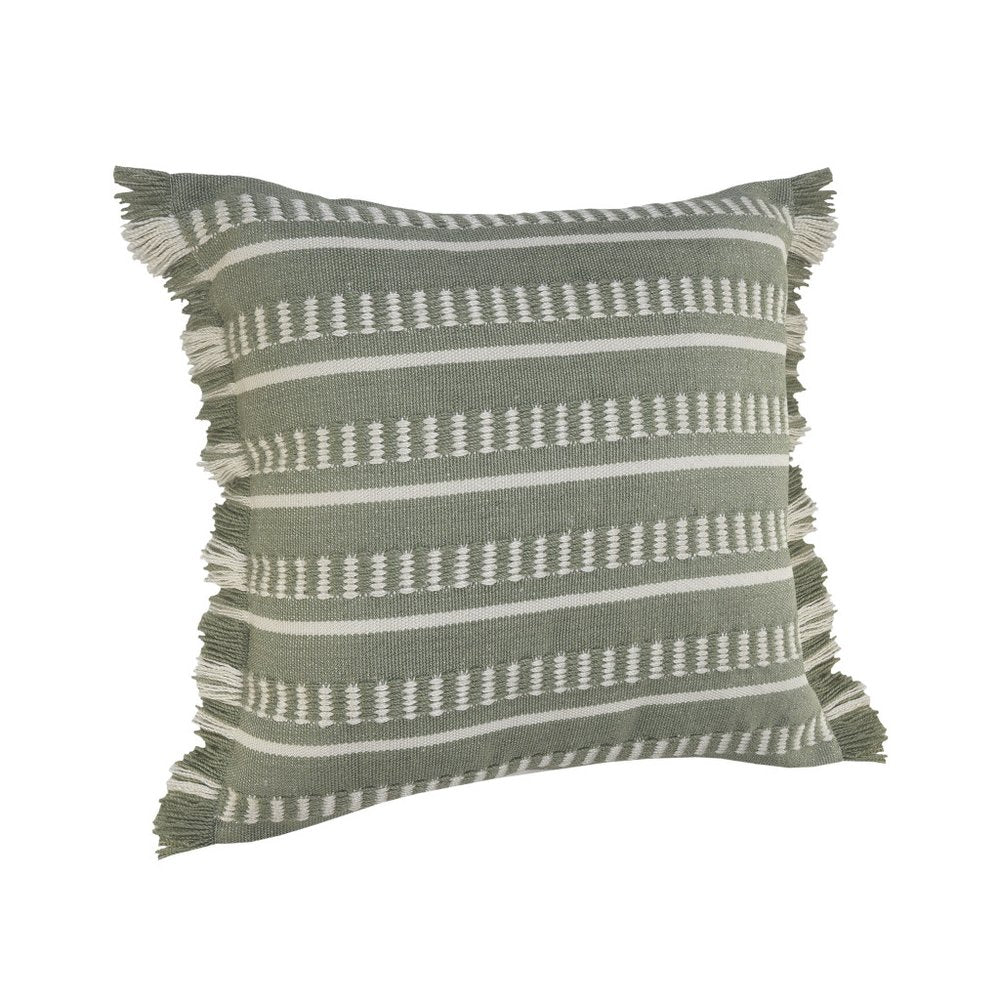 24" x 24" Tan Zippered Coastal Indoor/Outdoor Patio Throw Pillow