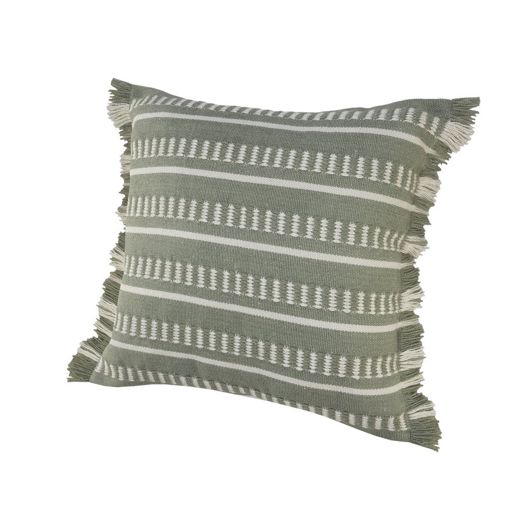 24" x 24" Tan Zippered Coastal Indoor/Outdoor Patio Throw Pillow