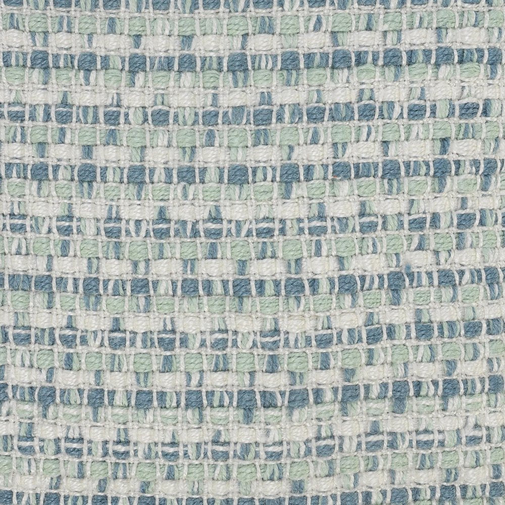 24" x 24" Blue Zippered Coastal Indoor/Outdoor Patio Throw Pillow