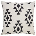 20" x 20" Black Zippered Southwestern Indoor/Outdoor Patio Throw Pillow