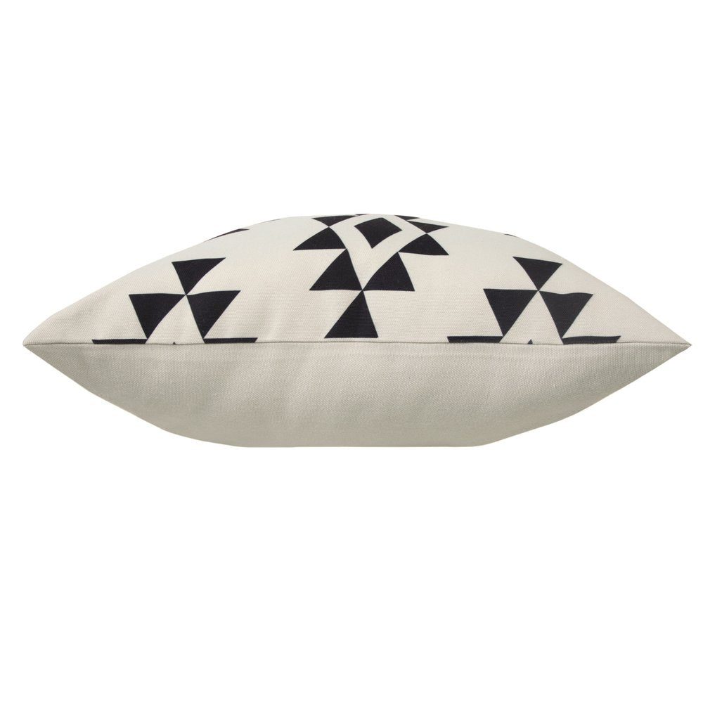 20" x 20" Black Zippered Southwestern Indoor/Outdoor Patio Throw Pillow