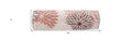 6" x 20" Brown Beige and Ivory Bolster Floral Indoor/Outdoor Patio Throw Pillow
