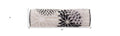 6" x 20" Black Gray and White Bolster Floral Indoor/Outdoor Patio Throw Pillow