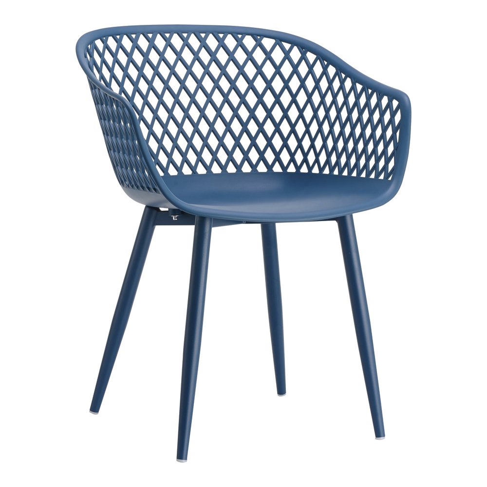 2-Piece White Heavy-Duty Plastic Outdoor Patio Stacking Dining Chair Set
