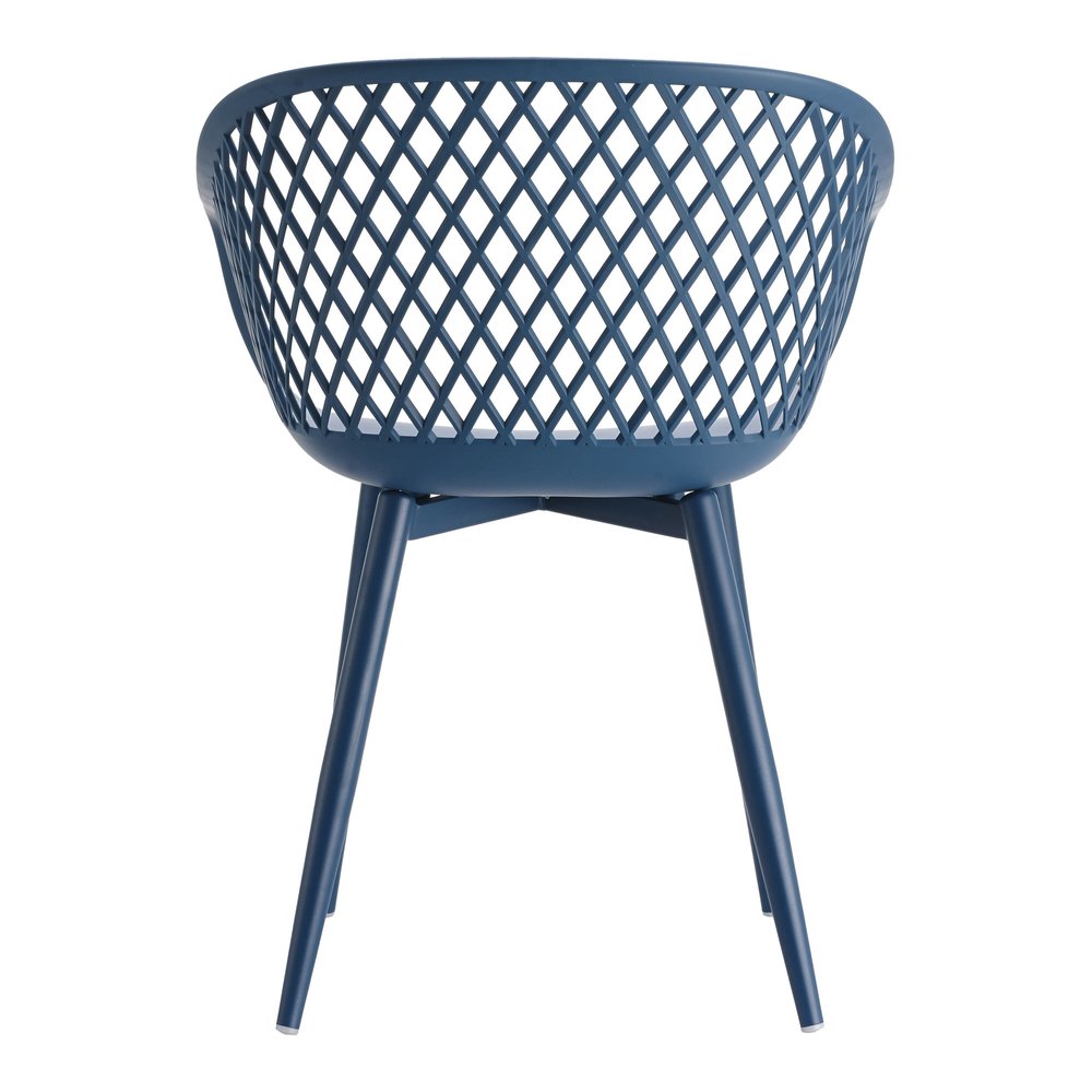 2-Piece White Heavy-Duty Plastic Outdoor Patio Stacking Dining Chair Set