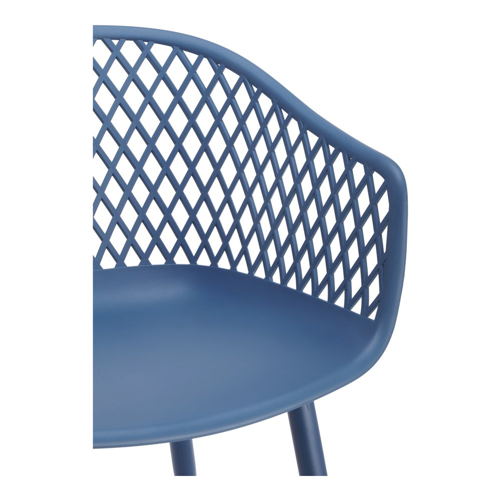 2-Piece White Heavy-Duty Plastic Outdoor Patio Stacking Dining Chair Set