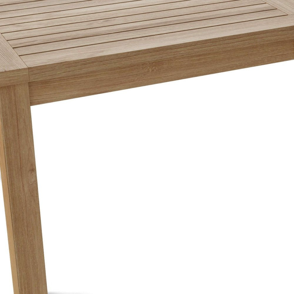 47" Natural Solid Wood Outdoor Patio Coffee Table