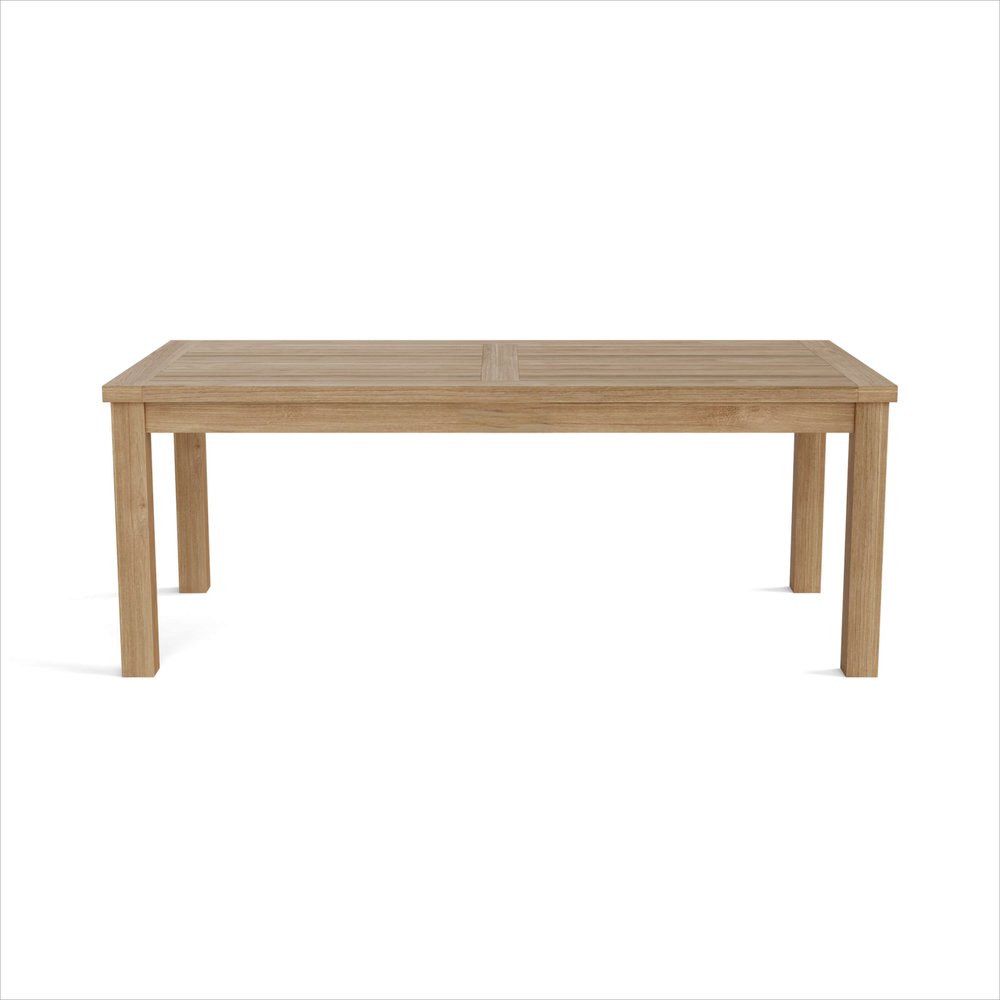 47" Natural Solid Wood Outdoor Patio Coffee Table