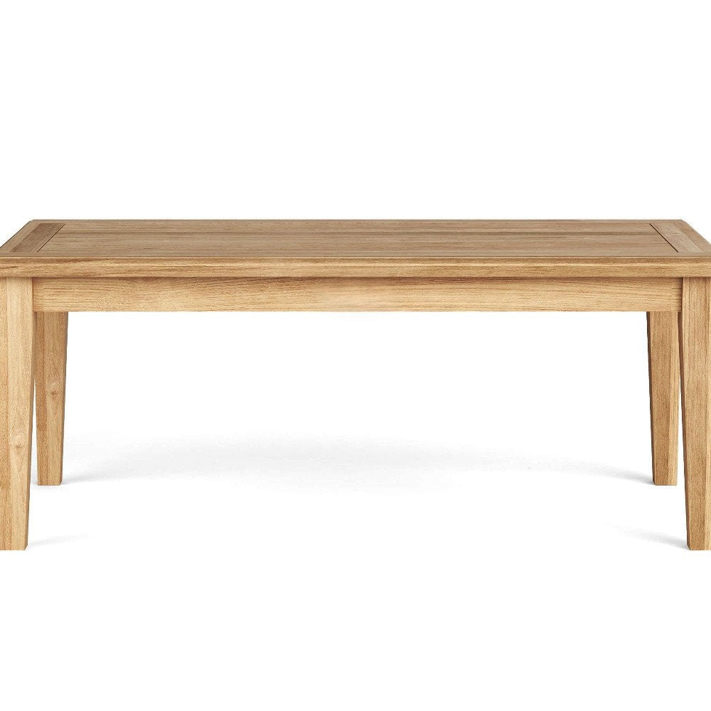 47" Natural Solid Wood Outdoor Patio Coffee Table